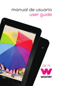 Manual Woxter QX 78 Tablet