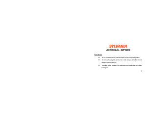 Manual Sylvania SMPK2072 Mp3 Player