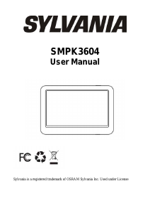 Manual Sylvania SMPK3604 Mp3 Player