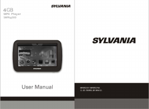 Handleiding Sylvania SMPK4000 Mp3 speler
