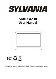 Manual Sylvania SMPK4230 Mp3 Player