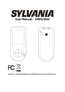 Manual Sylvania SMPK4444 Mp3 Player
