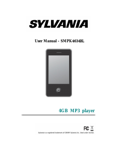 Manual Sylvania SMPK4634BL Mp3 Player
