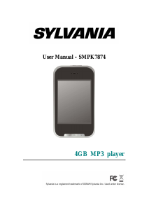 Handleiding Sylvania SMPK7874 Mp3 speler