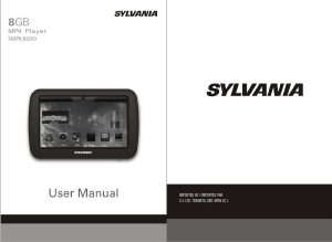 Manual Sylvania SMPK8000 Mp3 Player