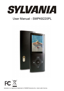 Manual Sylvania SMPK8220PL Mp3 Player