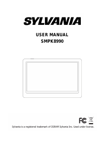 Handleiding Sylvania SMPK8990 Mp3 speler