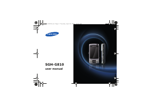 Handleiding Samsung SGH-G810 Mobiele telefoon