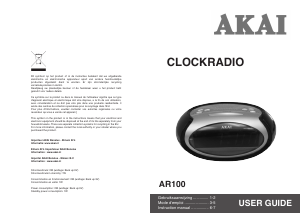 Manual Akai AR100 Alarm Clock Radio