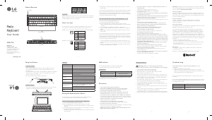 Manual LG KBB-700 R@lly Keyboard