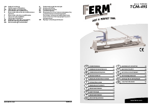 Εγχειρίδιο FERM TCM1001 Μηχανή κοπής πλακιδίων