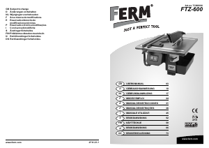 Manual FERM TCM1006 Tile Cutting Machine