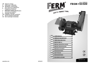 Bedienungsanleitung FERM BGM1006 Tischschleifer