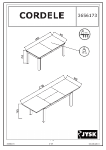 Bruksanvisning JYSK Cordele (90x180) Spisebord