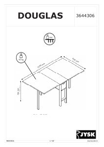 Handleiding JYSK Douglas (80x35) Eettafel