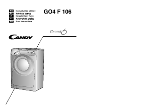 Manuale Candy GO4 F106/1-16S Lavatrice