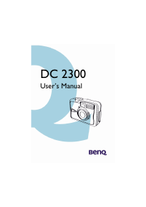 Manual BenQ DC 2300 Digital Camera