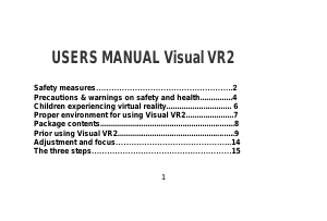 Handleiding Allview Visual VR2 VR-bril