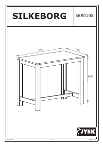 Manual JYSK Silkeborg (70x120x100) Dining Table