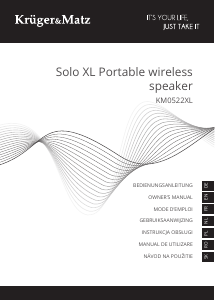 Manual Krüger and Matz KM0522XL Solo XL Speaker