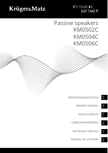 Manual Krüger and Matz KM0506C Speaker