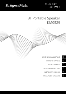 Manual Krüger and Matz KM0529 Speaker