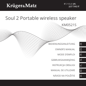 Manual Krüger and Matz KM0521S Soul Speaker