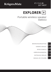 Mode d’emploi Krüger and Matz KM0553 Explorer+ Haut-parleur