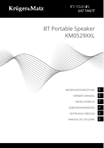 Manual Krüger and Matz KM0529XXL Speaker