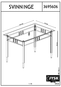 Manuale JYSK Svinninge (76x120x77) Tavolo da pranzo