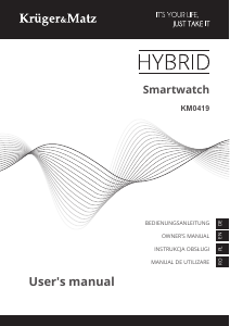 Handleiding Krüger and Matz KM0419B Smartwatch