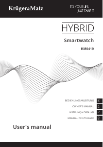 Handleiding Krüger and Matz KM0419S Smartwatch