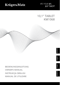 Manual Krüger and Matz KM1068-B Tablet