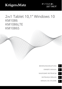 Instrukcja Krüger and Matz KM1086S Tablet