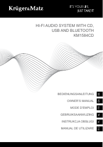 Instrukcja Krüger and Matz KM1584CD Zestaw stereo