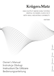 Manual Krüger and Matz KM7089 Stereo-set