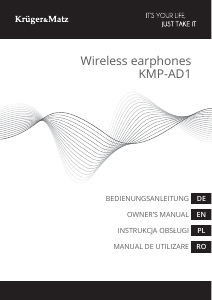 Manual Krüger and Matz KMP-AD1 Headphone