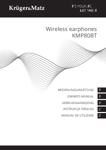 Manual Krüger and Matz KMP80BT Headphone