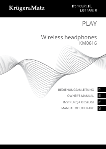 Manual Krüger and Matz KM0616 Play Headphone