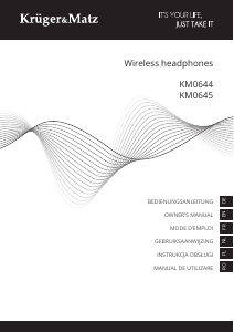 Mode d’emploi Krüger and Matz KM0645 Casque