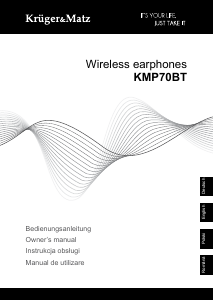 Manual Krüger and Matz KMP70BT Headphone