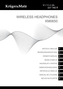 Mode d’emploi Krüger and Matz KM0650G Casque