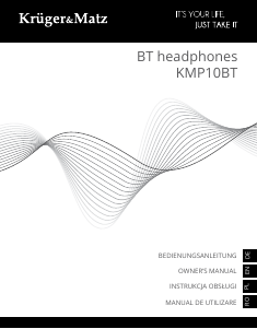 Manual Krüger and Matz KMP10BT Headphone