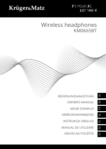 Manual Krüger and Matz KM0665BT Headphone
