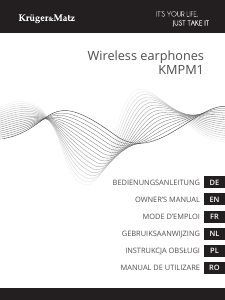 Mode d’emploi Krüger and Matz KMPM1 Casque