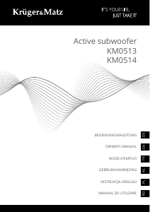 Bedienungsanleitung Krüger and Matz KM0514 Subwoofer