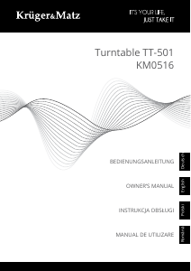 Bedienungsanleitung Krüger and Matz KM0516 Plattenspieler