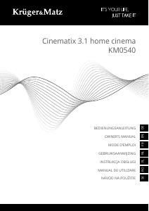 Mode d’emploi Krüger and Matz KM0540 Cinematix 3.1 Système home cinéma