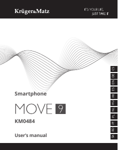 Instrukcja Krüger and Matz KM0484-B Move 9 Telefon komórkowy