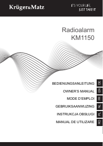 Instrukcja Krüger and Matz KM1150 Radiobudzik